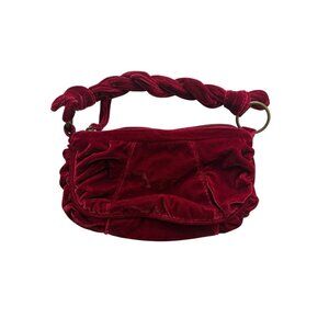 Vintage Payless Shoe Source Women’s Maroon Handbag Velvet‎ Small Y2K Boho